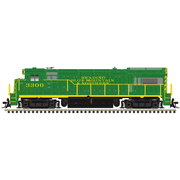 Atlas 40006489 Master Series Silver N Scale U33 Diesel Locomotive (Silver Sound Ready�) - Reading & Northern # 3303 (Green/Yellow)