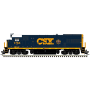 Atlas 40006497 Master Series Silver N Scale U36B Diesel Locomotive (Silver Sound Ready�) - CSX (MCVX Safety Train) # 7764 (Blue/Yellow)