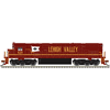 Atlas 40006551 Master Series Silver N Scale C-628 Diesel Locomotive (Silver Sound Ready�) - Lehigh Valley # 628 (Cornell Red/Yellow)