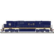 Atlas 40006569 Master Series Silver N Scale C-630 Diesel Locomotive (Silver Sound Ready�) - Chesapeake & Ohio # 2102 (Blue/Yellow)