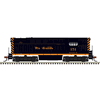 Atlas 40006643 Master Series Silver N Scale H15-44 Diesel Locomotive (Silver Sound Ready�) - Rio Grande # 151 (Black/Aspen Gold)