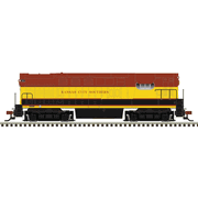 Atlas 40006645 Master Series Silver N Scale H15-44 Diesel Locomotive (Silver Sound Ready�) - Kansas City Southern # 40 (Green/Red/Yellow)