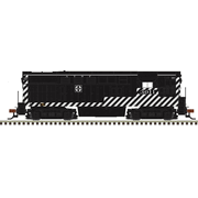 Atlas 40006658 Master Series Silver N Scale H16-45 Diesel Locomotive (Silver Sound Ready�) - Atchinson, Topeka and Santa Fe # 3013 (Black/Silver)