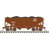 Atlas 50007224 Master N Scale 55 Ton Fishbelly Coal Hopper - Western Maryland 10001 (Brown)