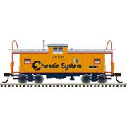 Atlas 50007304 Master Series N Scale Extended Vision Caboose - Chessie System Road # C3130 (Yellow/Orange)