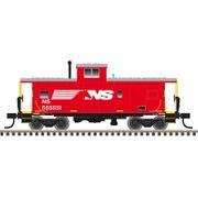 Atlas 50007314 Master Series N Scale Standard Vision Caboose - Norfolk Southern Road # 555551 (Red/White)
