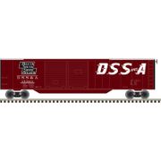 Atlas 50007319 Trainman N Scale 50' Double Door Box Car - Duluth South Shore & Atlantic (DSS&A) Road # 15564 (Brown/White)