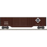 Atlas 50007322 Trainman N Scale 50' Double Door Box Car - Erie Road # 67517 (Brown/White)