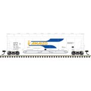 Atlas 50007335 Master Series N Scale Pressureaide Covered Hopper - Amaizo (ACFX) Road # 51490 (White/Blue/Gold)