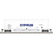 Atlas 50007338 Master Series N Scale Pressureaide Covered Hopper - Cyprus (ACFX) Road # 51233 (White/Black)