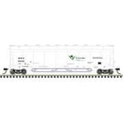 Atlas 50007349 Master Series N Scale Pressureaide Covered Hopper - Cerestar (ACFX) Road # 51523 (Gray/BlaclGreen)