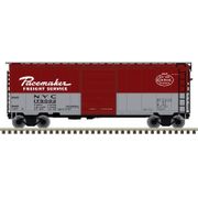 Atlas 50007367 Master Series N Scale 40' PS-1 Box Car - New York Central "Pacemaker" Road # 175005 (Red/Gray)