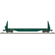 Atlas 50007473 Master Series N Scale Sieco Pulpwood Flat Car - Maine Central # 7534 (Green/Yellow)