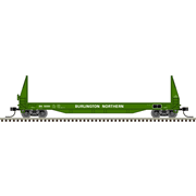Atlas 50007480 Master Series N Scale Sieco Pulpwood Flat Car - Burlington Northern # 32365 (Green/White)