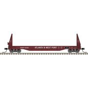 Atlas 50007481 Master Series N Scale Sieco Pulpwood Flat Car - Atlanta & West Point # 40017 (Brown/White)