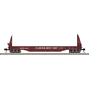 Atlas 50007481 Master Series N Scale Sieco Pulpwood Flat Car - Atlanta & West Point # 40017 (Brown/White)