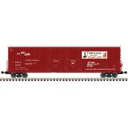 Atlas 50007591 Master Series N Scale 53' Evans Double Plug Door Box Car - USLX - Tropicana # 10070 (Red)