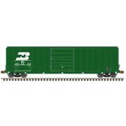 Atlas 50007633 Master Series N Scale FMC 5077 Single Door Box Car - Burlington Northern # 250069 (Green/White)