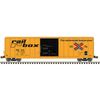 Atlas 50007636 Master Series N Scale FMC 5077 Single Door Box Car - Railbox # 17869 (Yellow/Black)