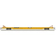 Atlas 50007692 Master Series N Scale F89J Flat Car - KTTX w/TTX Large Logo (end Hitches) Road # 601155 (Yellow)
