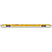 Atlas 50007694 Master Series N Scale F89J Flat Car - MTTX Yellow w/Conspicuity (w/deck Risers)