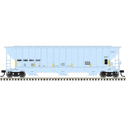 Atlas 50007823 Trainman N Scale Thrall 4750 Covered Hopper - The Anderson's (AEX) w/conspic stripes # 12237 (Gray/Black/Yellow)