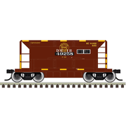 Atlas 50007861 Trainman N Scale 70 Ton Ore Car - Missabe ("Quad") w/Conspic Stripes # 49265 (Brown)