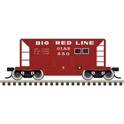 Atlas 50007862 Trainman N Scale 70 Ton Ore Car - Omaha Lincoln & Beatrice # 550 (Red)