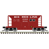 Atlas 50007862 Trainman N Scale 70 Ton Ore Car - Omaha Lincoln & Beatrice # 550 (Red)
