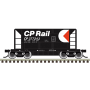 Atlas 50007865 Trainman N Scale 70 Ton Ore Car - Canadian Pacific (Multi-Mark) # 377243 (Black/Red/White)