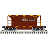 Atlas 50007868 Trainman N Scale 70 Ton Ore Car (6-Pack) - Missabe ("Quad") w/Conspic Stripes # 49242, 49249, 49250, 49252, 49257, 49269 (Brown)