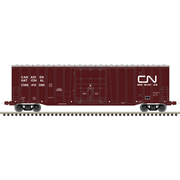 Atlas 50007917 Master Series N Scale NSC 50' 5277 Cubic Foot Plug Door Box Car - Canadian National  (CNIS transitional) # 413076 (Brown/White)