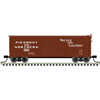 Atlas 50007961 Master Series N Scale USRA Double Sheathed Box Car - Piedmont & Northern # 1101 (Brown/White)