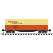 Atlas 50007965 Master Series N Scale USRA Double Sheathed Box Car - Wellsville, Addison & Galeton # 4001 (Orange/Off-White)
