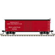 Atlas 50007969 Master Series N Scale USRA Double Sheathed Box Car - Reading (Fire Car) # 90896 (Red/White/Yellow)