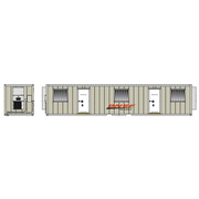 Atlas 70000300 HO Scale Mobile Office Container - BNSF (Tan/White)