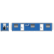 Atlas 70000302 HO Scale Mobile Office Container - Conrail (Blue/White)