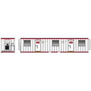 Atlas 70000311 N Scale Mobile Office Container - RJ Corman (Red/White)