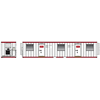 Atlas 70000311 N Scale Mobile Office Container - RJ Corman (Red/White)