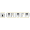 Atlas 70000314 N Scale Mobile Office Container - Eagle Leasing (Gray/Yellow)