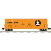 Atlas 75000019 Master Z Scale 53' Evans Double Door Plug Door Box Car - Illinois Central Road # 150046 (Orange/Black)