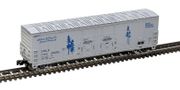 Atlas 75000023 Master Z Scale 53' Evans Double Door Plug Door Box Car - Bend Milwork (USLX) Road # 17050 (Gray/Blue)