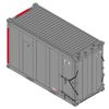 Atlas Trainman 20007751 HO Scale High-Cube MSW Container - AWIU Set 2 # 1006, 1020, 1092, 1251 (Gray& Red)