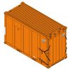 Atlas Trainman 20007752 HO Scale High-Cube MSW Container - DSEU Set 1 # 70286, 70355, 70462, 70804 (Orange)