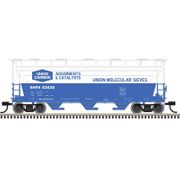 Atlas Trainman 20008113 HO Scale ACF 3560 Covered Hopper - Union Carbide (SHPX) # 63438 (Blue/White)