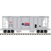 Atlas Trainman 20008183 HO Scale PS-2 Covered Hopper - Borden Animal Feeds (SDCX) Road # 25 (Gray/Red/White/Blue)