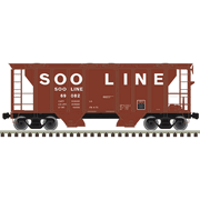 Atlas Trainman 20008189 HO Scale PS-2 Covered Hopper - SOO Line Road # 69101 (Brown/White)