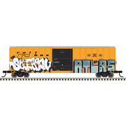 Atlas Trainman 20008244 HO Scale 50'6" Boxcar - Railbox (Graffiti) Road # 36184 (Yellow/Black)