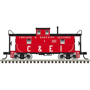 Atlas Trainman 20008280 HO Scale Cupola Caboose - Chicago & Eastern Illinois Road # 2 (Red/White)