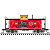 Atlas Trainman 20008285 HO Scale Cupola Caboose - Detroit, Toledo and Ironton (Christmas Caboose) Road # 153 (Red/Silver)
